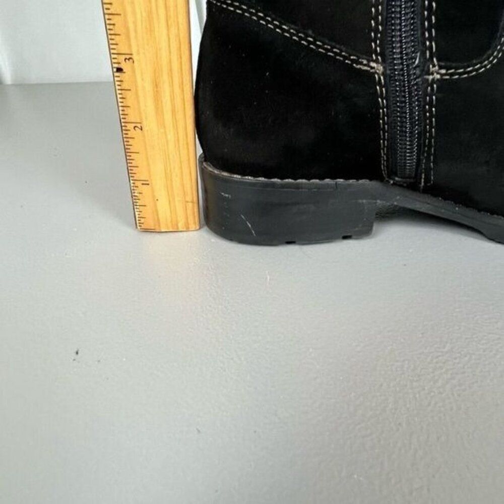 SOFFT WOMENS HIGH CALF SUEDE LACE UP BOOT BLACK SIZE 7M - Picture 12 of 13
